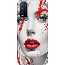 Adasena Vivo Y11S Y20 Y20S Kılıf Desenli Baskılı Tpu Rubber Kapak Lady