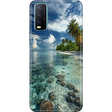 Adasena Vivo Y11S Y20 Y20S Kılıf Desenli Baskılı Tpu Rubber Kapak Maldivler 50