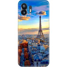 Adasena Nothing Phone 2 Kılıf Desenli Baskılı Tpu Rubber Kapak Pariste Bir Gün