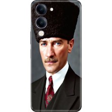 Adasena Vivo Y04 Kılıf Desenli Baskılı Tpu Rubber Kapak Paşam
