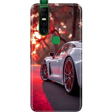 Adasena Infinix S5 Pro Kılıf Desenli Baskılı Tpu Rubber Kapak Spor Araba