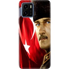Adasena Vivo Y15S Kılıf Desenli Baskılı Tpu Rubber Kapak Mustafa Kemal