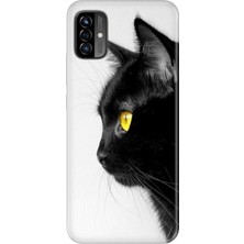 Senada Reeder P13 Blue Max Pro Lite 2022 Kılıf Desenli Baskılı Tpu Rubber Kapak Kedi Bakışı