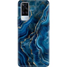 Senada Vivo Y51 Kılıf Desenli Baskılı Tpu Rubber Kapak Dark Ametist