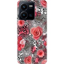 Senada Vivo Y22S Y35 Kılıf Desenli Baskılı Tpu Rubber Kapak Flower Design