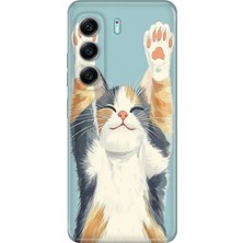 Senada Tecno Camon 40 4g Kılıf Desenli Baskılı Tpu Rubber Kapak Eller Yukarı