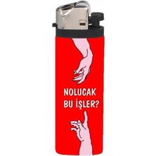 Benimser Reklam Çakmak Nolucak Bu Işler Sanat Tasarımlı Full Kaplamalı Gazlı Çakmak