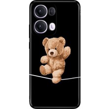 Adasena Oppo Reno 13 Pro Kılıf Desenli Baskılı Tpu Rubber Kapak Teddybear Cambaz