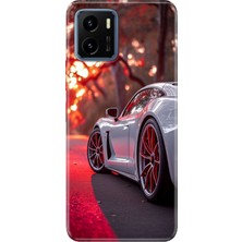 Adasena Vivo Y15S Kılıf Desenli Baskılı Tpu Rubber Kapak Spor Araba