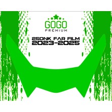 Gogo Cf Moto 250NK 2023 - 2025 Uyumlu Far Üstü Film Yeşil