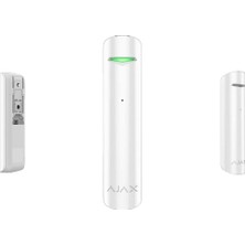 AJAX GlassProtect Kuyumcu Mikrofonlu Kablosuz Cam Kırılma Dedektörü Beyaz