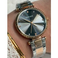 Ferrucci Altın Renk Sade Şık Kadın Saati