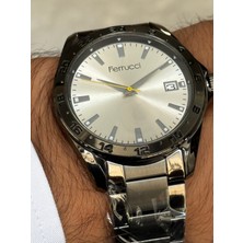 Ferrucci Siyah Renk Siyah Kadranlı Tarihli Erkek Saati
