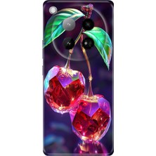 Adasena Infinix Zero 40 4g Kılıf Desenli Baskılı Tpu Rubber Kapak Kristal Kiraz