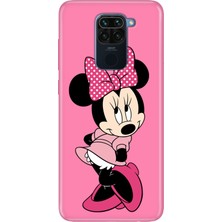 Adasena Xiaomi Redmi Note 9 Kılıf Desenli Baskılı Tpu Rubber Kapak Utangaç Minnie