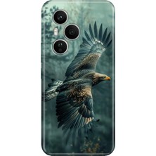 Adasena Honor 400 Pro Kılıf Desenli Baskılı Tpu Rubber Kapak Ürküten Kartal