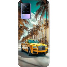 Adasena Vivo V21E Kılıf Desenli Baskılı Tpu Rubber Kapak Rolls