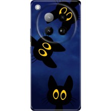 Senada Infinix Zero 40 4g Kılıf Desenli Baskılı Tpu Rubber Kapak Karanlık Kedileri