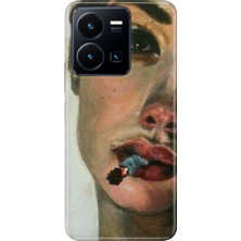 Senada Vivo Y22S Y35 Kılıf Desenli Baskılı Tpu Rubber Kapak Cool Portre