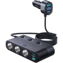 Storemax 7'si 1 Arada Çakmak Adaptörü 179W PD30W Araç Şarj Cihazı Siyah