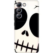 Senada Vivo V30 Lite Kılıf Desenli Baskılı Tpu Rubber Kapak İSKELET-444