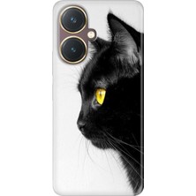 Senada Vivo Y27 Kılıf Desenli Baskılı Tpu Rubber Kapak Kedi Bakışı