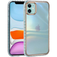 Zore iPhone 11 Uyumlu Desenli Parlayan Transparan Vlmt Avva Kapak-No6