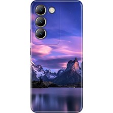 Adasena Vivo V30 Lite Kılıf Desenli Baskılı Tpu Rubber Kapak Kuzey