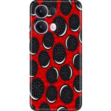 Adasena Oppo Reno 13 Pro Kılıf Desenli Baskılı Tpu Rubber Kapak Kremalı