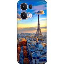 Adasena Oppo Reno 13 Pro Kılıf Desenli Baskılı Tpu Rubber Kapak Pariste Bir Gün