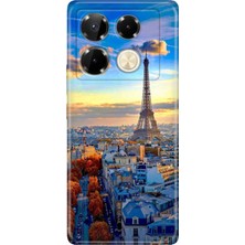 Adasena Infinix Note 40 Pro 5g Kılıf Desenli Baskılı Tpu Rubber Kapak Pariste Bir Gün