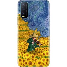 Senada Vivo Y11S Y20 Y20S Kılıf Desenli Baskılı Tpu Rubber Kapak Art Deco