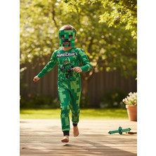 Kostümix Minecraft Kostüm ve Başlığı - Yeşil