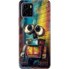 Adasena Vivo Y15S Kılıf Desenli Baskılı Tpu Rubber Kapak Robotic