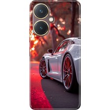 Adasena Vivo Y27 Kılıf Desenli Baskılı Tpu Rubber Kapak Spor Araba