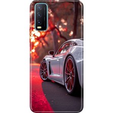 Adasena Vivo Y11S Y20 Y20S Kılıf Desenli Baskılı Tpu Rubber Kapak Spor Araba