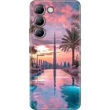 Adasena Vivo V30 Lite Kılıf Desenli Baskılı Tpu Rubber Kapak Luxury Dubai