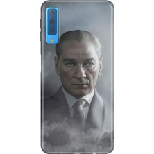 Senada Samsung Galaxy A7 2018 Kılıf Desenli Baskılı Tpu Rubber Kapak Atatürk 1938