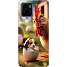 Senada Vivo Y15S Kılıf Desenli Baskılı Tpu Rubber Kapak Gariplik Var