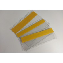 Damga Market Pvc Yapışkanlı V Tipi Raf Etiketliği 7,8 cm x 10 cm - 100'LÜ Paket - PR-78100