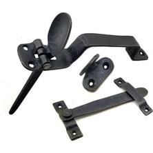 Mercansa Eco Lounge Antika Tarz Dekoratif Pirinç Şipşak Kapı Kolu - Oksit