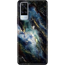 Senada Vivo Y51 Kılıf Desenli Baskılı Tpu Rubber Kapak Karanlık