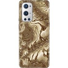 Senada Oneplus 9 Pro Kılıf Desenli Baskılı Tpu Rubber Kapak Golden Hill
