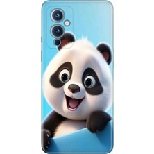 Adasena Oneplus 9 Kılıf Desenli Baskılı Tpu Rubber Kapak Panda