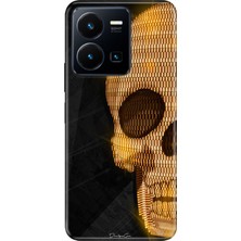 Adasena Vivo Y22S Y35 Kılıf Desenli Baskılı Tpu Rubber Kapak Skull Art