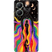 Senada Xiaomi Poco X7 Pro Kılıf Desenli Baskılı Tpu Rubber Kapak Ay Kız