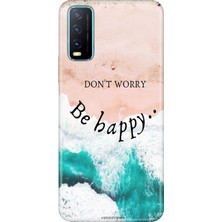 Senada Vivo Y11S Y20 Y20S Kılıf Desenli Baskılı Tpu Rubber Kapak Be Happy