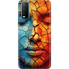 Adasena Vivo Y11S Y20 Y20S Kılıf Desenli Baskılı Tpu Rubber Kapak Toprak
