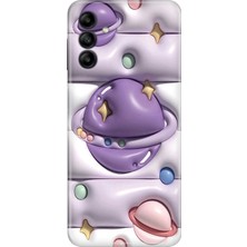 Senada Samsung Galaxy S25 Fe Kılıf Desenli Baskılı Tpu Rubber Kapak 3D Space