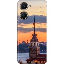 Senada Vivo Y18 Kılıf Desenli Baskılı Tpu Rubber Kapak Kız Kulesi